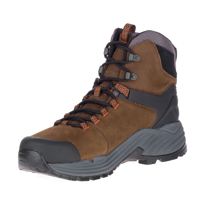 Chaussures Randonnée Merrell Phaserbound 2 Tall Waterproof Marron Homme | F.P.GJYV